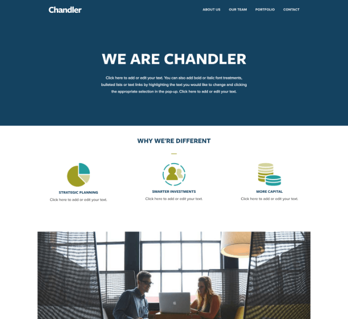 Website Template Chandler