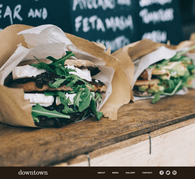 Website Template Downtown