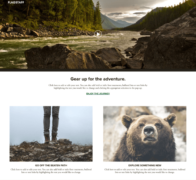Website Template Flagstaff