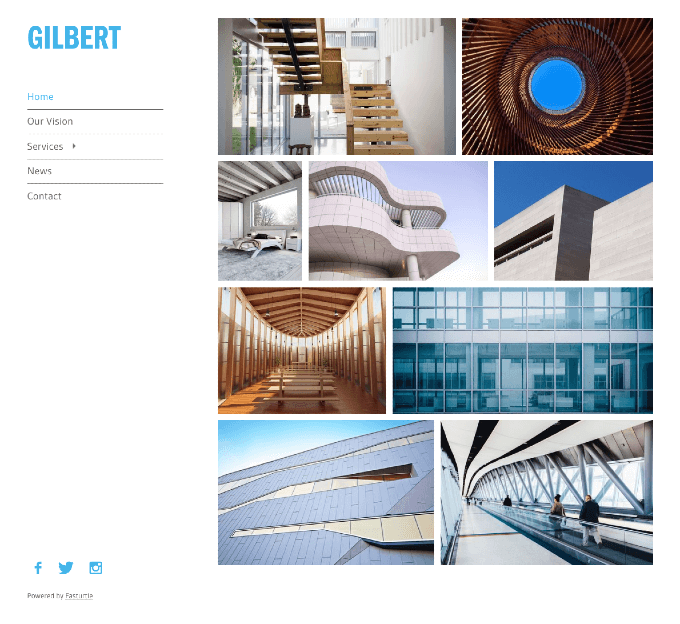 Website Template Gilbert
