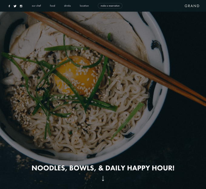 Website Template Grand