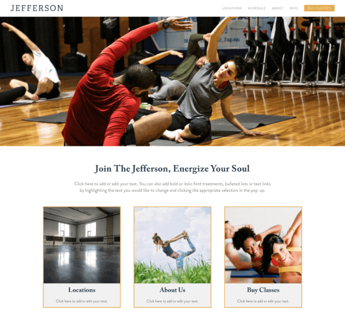 Website Template Jefferson