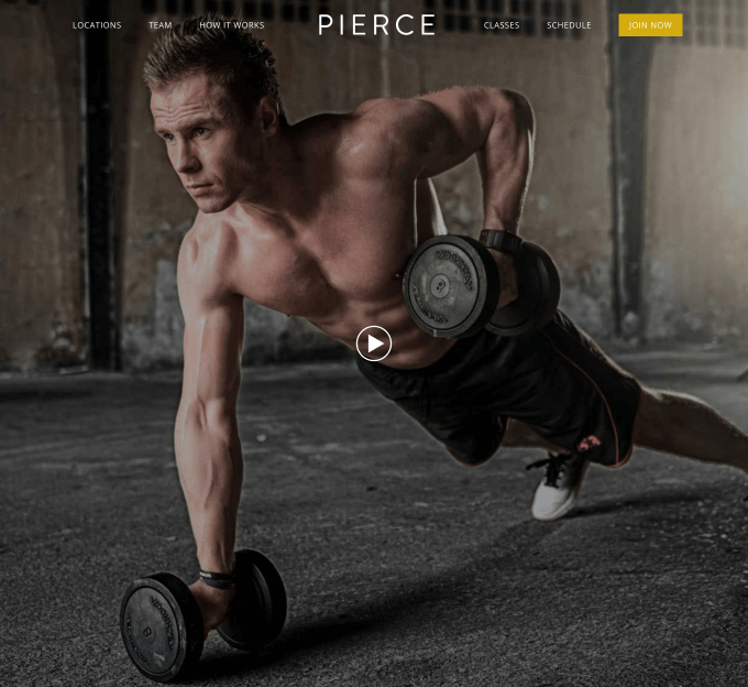 Website Template Pierce