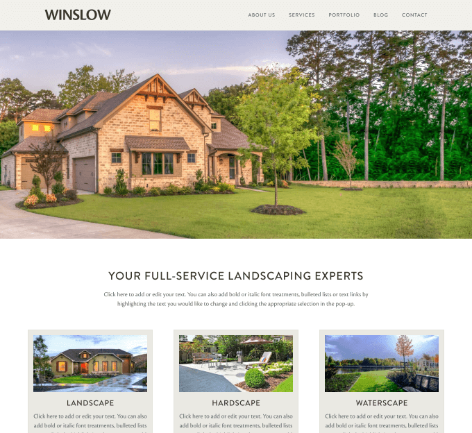 Website Template Winslow