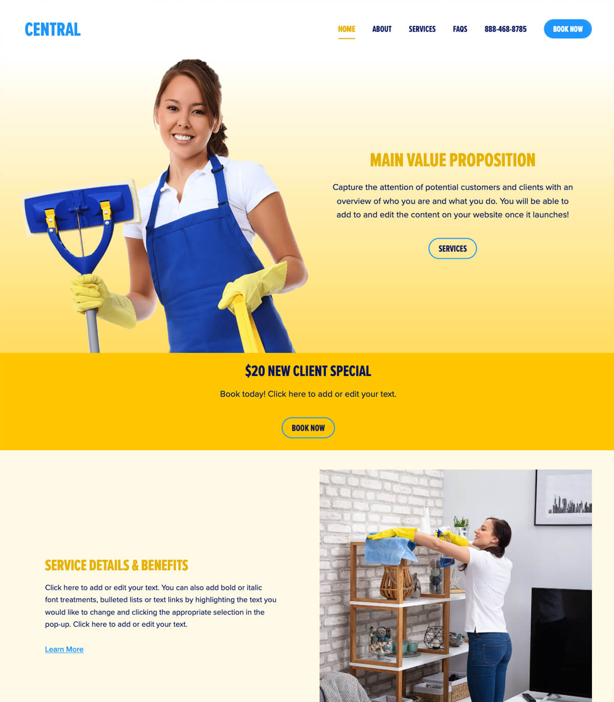 example website design